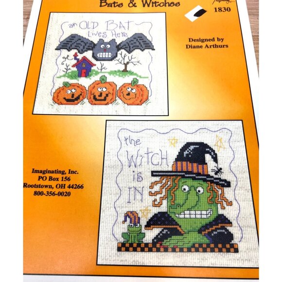 Bats & Witches Counted Cross Stitch Pattern By Diane Arthurs - Picture 2 of 3